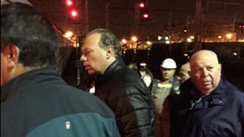 tras el choque de trenes, berni aseguro que no hay heridos de gravedad tras el choque de trenes, berni aseguro que no hay heridos de gravedad