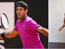 Jimena Barón festejó el triunfo de Del Potro en corpiño Jimena Barón festejó el triunfo de Del Potro en corpiño