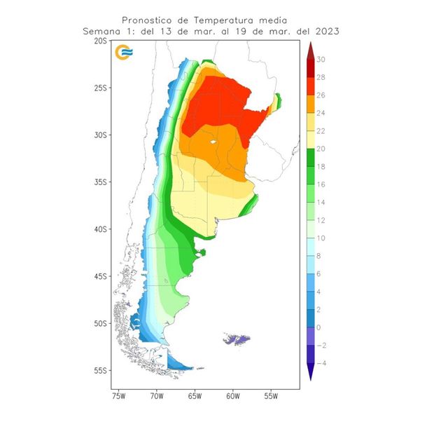 Fuente: Servicio Meteorológico Nacional.