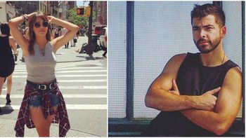 lali esposito y nazareno casero, a los besos en nueva york lali esposito y nazareno casero, a los besos en nueva york