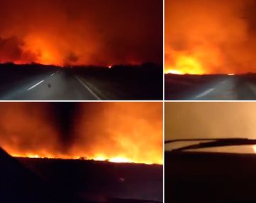 VIDEO: Así se ven por dentro los incendios forestales en La Pampa