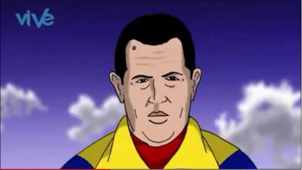 Muestran el encuentro en el cielo de Chávez con Evita y el Che Guevara