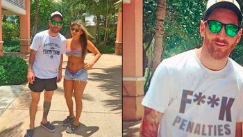 una remera falsa de messi en sus vacaciones conmociono a todos una remera falsa de messi en sus vacaciones conmociono a todos