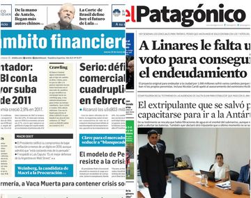 Tapas de diarios del jueves 22 de marzo de 2018