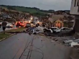 Tornado trágico en Brasil: hay al menos cinco muertos y 130 heridos en el sur del vecino país