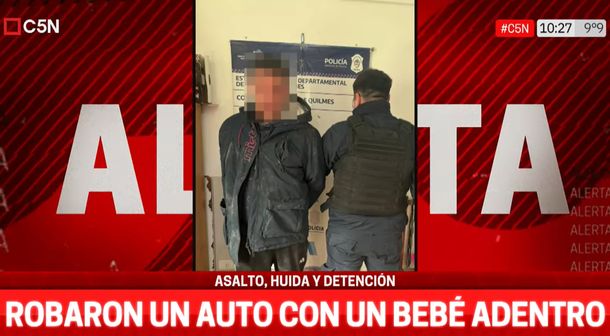 Quilmes: un hombre robó un auto con un bebé de 2 meses en el asiento trasero