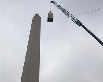 Volvió a la normalidad: El Obelisco recuperó su punta