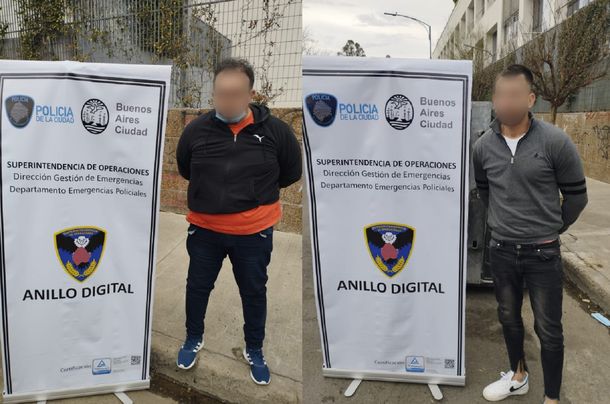 Detienen a dos hombres que iban en auto con patentes mellizas en Belgrano