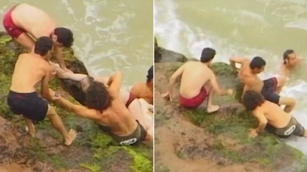 Eugenio y Culini de MDQ salvaron a un hombre que se estaba ahogando en Mar del Plata: quién es