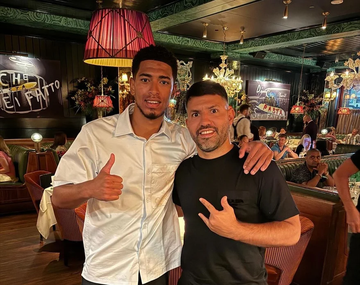 El encuentro entre Kun Agüero y Jude Bellingham que enloqueció a todos