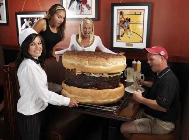 Hamburguesa enorme