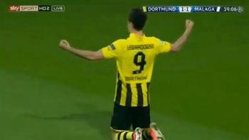 con taco incluido: golazo del borussia dortmund ante malaga con taco incluido: golazo del borussia dortmund ante malaga