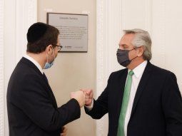Alberto Fernández recibió a las máximas autoridades de la AMIA