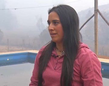 Incendios en Chile: tuvieron que tirarse a una pileta para salvar sus vidas