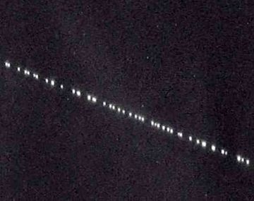 En el norte de la Argentina se vieron los 60 satélites que lanzó Elon Musk