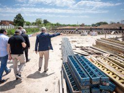 Julio Zamora supervisó la construcción de una nueva planta de tratamiento de efluentes líquidos en el Frigorífico Rioplatense