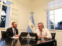 Martín Guzmán y Alberto Fernández