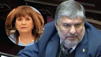 Patricia Bullrich y José Mayans. Patricia Bullrich y José Mayans.