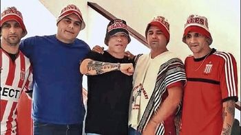 Popeye, el sicario de Pablo Escobar, con la barra de Estudiantes Popeye, el sicario de Pablo Escobar, con la barra de Estudiantes