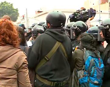 La Policía Federal impidió que la marcha piquetera llegue a Olivos