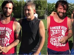 Cavenaghi y Suar se fundieron en un abrazo Cavenaghi y Suar se fundieron en un abrazo