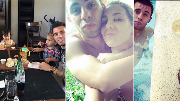 El reencuentro de Cinthia Fernández y Matías Defederico: brindis y cena con sus hijas