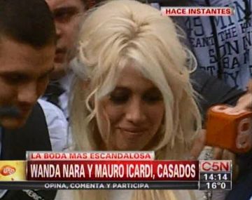 Wanda Nara y Mauro Icardi se casaron en San Isidro