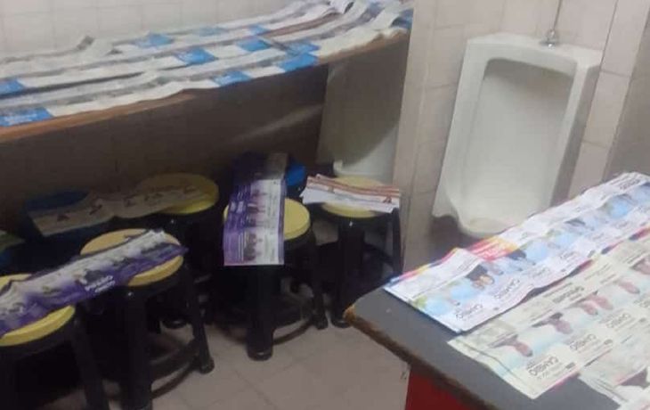 Insólito: en Monte Chingolo votaron dentro de un baño