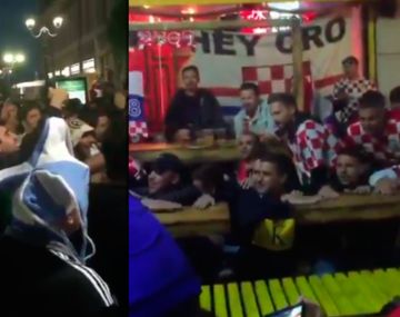 ¡Tu camiseta es un mantel! La burla de los hinchas argentinos a los croatas en la previa