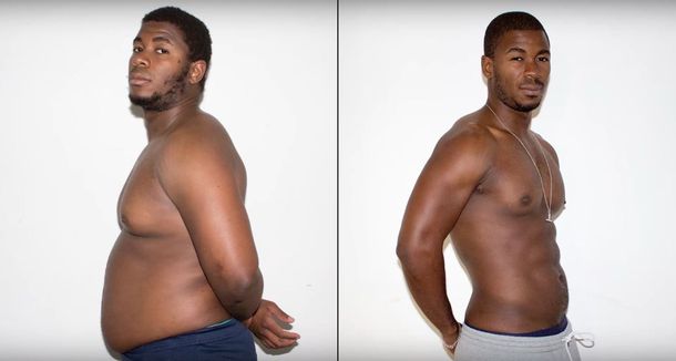 Se sacó una foto por día para mostrar la evolución en su pérdida de peso