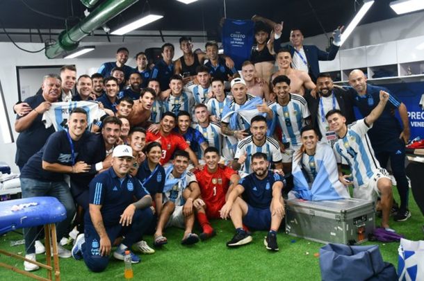Los festejos de Argentina tras clasificar a los Juegos Olímpicos 2024