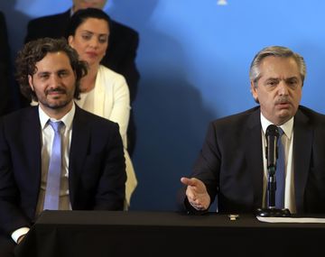 Santiago Cafiero y Alberto Fernández