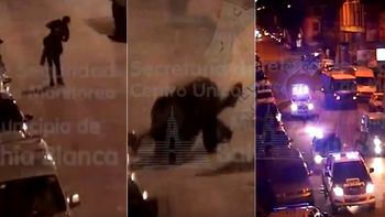 Una pelea a la salida de un boliche en Bahía Blanca fue captada por una de las cámaras de seguridad. Una pelea a la salida de un boliche en Bahía Blanca fue captada por una de las cámaras de seguridad.