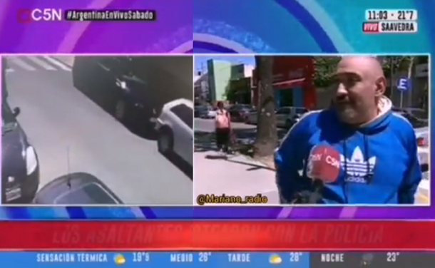 El insólito testigo del violento asalto con tiroteo en una inmobiliaria de Saavedra