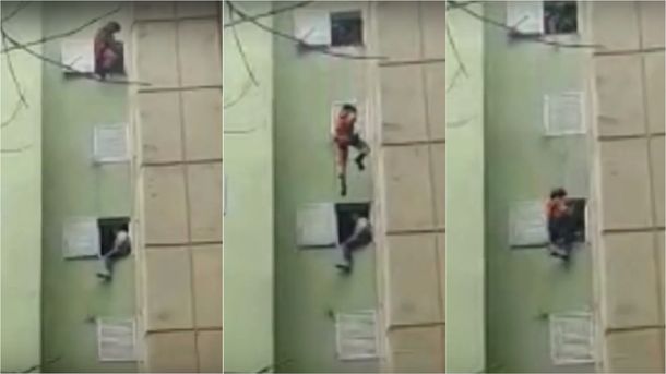 VIDEO: Bomberos rescataron a un hombre que intentó quitarse la vida en Villa Soldati