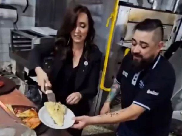 Victoria Villarruel fue a una famosa pizzería tras la presentación del Presupuesto y se hizo viral