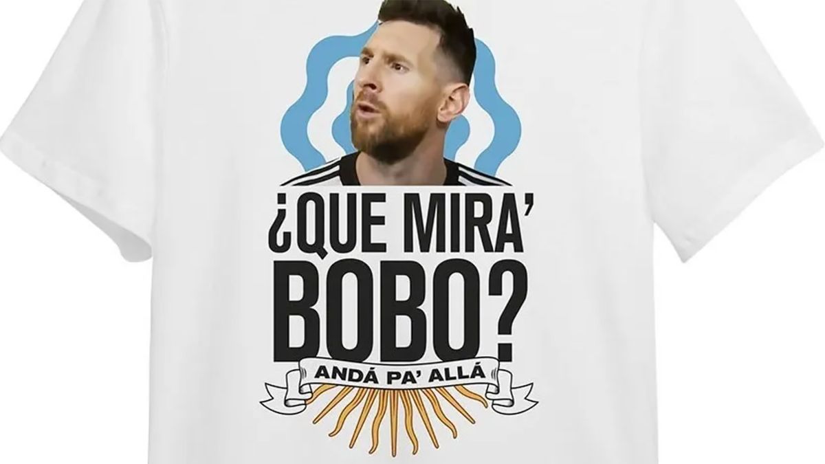 Qué mirás, bobo?: ya se vende el merchandising de una frase de Messi para la historia