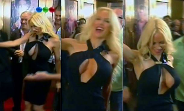 Luciana Salazar dio la nota con su escote en la fiesta de Graduados