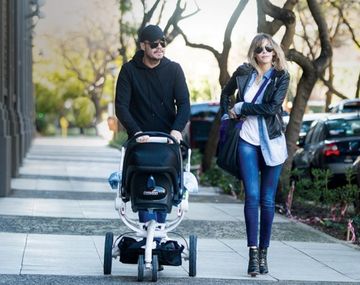 Volvió Tinelli y estuvo con su hijo y Guillermina