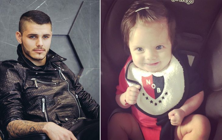 Papá baboso: Francesca sigue los pasos futbolísticos de Icardi