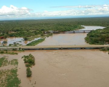 La Madrid bajo el agua desde el aire