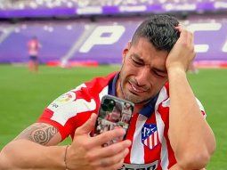 Ser campeón en pandemia: Luis Suárez llorando en videollamada