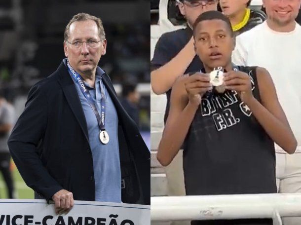 Video: dueño de Botafogo tiró la medalla a la tribuna y le bajó el precio a la Recopa