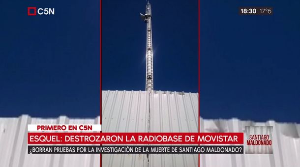 Caso Maldonado: violaron la radiobase de Esquel que registró los celulares