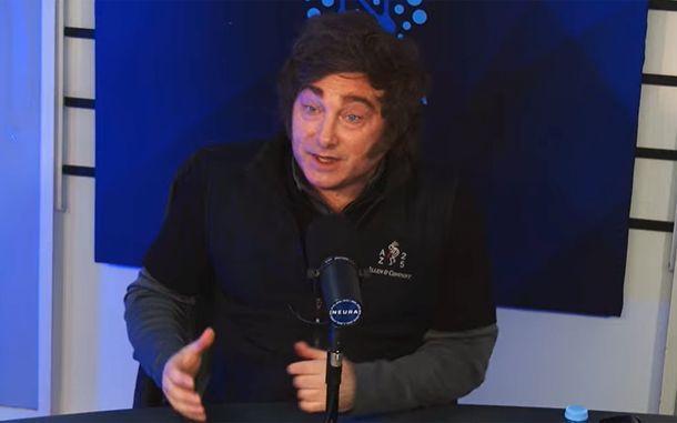 Javier Milei en Neura. Javier Milei en Neura.
