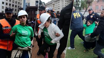 detienen a activistas de greenpeace tras un reclamo en casa rosada detienen a activistas de greenpeace tras un reclamo en casa rosada