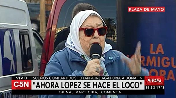 Hebe: López no es sólo un chorro, es un infiltrado en el kirchnerismo