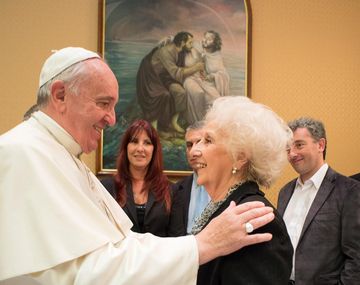 Estela de Carlotto: Me informaron mal y me equivoqué con Bergoglio