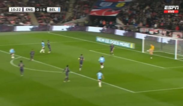 Video: el insólito gol que Bélgica le hizo a Inglaterra en un amistoso