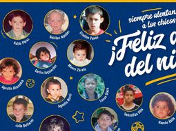 Los jugadores...¡de chiquitos! El original saludo de Boca por el Día del Niño